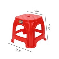 加厚塑膠凳子 家用板凳 成人款高凳 學生矮凳 兒童凳 大排檔（平行進口）