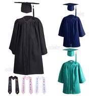 Kinder Toga Set Kindergarten Primary School Graduation Gown Party Boys Girls Bachelor's Graduation U
