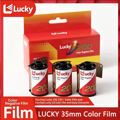LUCKY 35mm Color C200 Film Color Film 1-10 Rolls C41 Upgrade LUCKY ISO200/24° For Kodak Fujifilm 135
