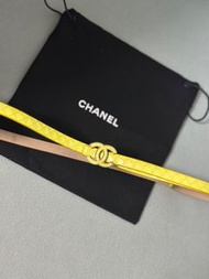 Chanel 蛇皮 皮帶 belts belt