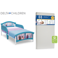 迪士尼魔雪奇緣 - 美國 Delta Children Frozen 幼童天篷床架 + 美國製 Sealy Butterfly 幼童床褥套裝
