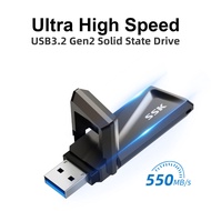 SSK 550Mb/s USB แฟลชไดร์ฟ 1TB Flash Drive 3.2 Gen2 Solid State flashdrive ssd