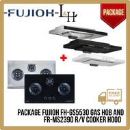 [BUNDLE] FUJIOH FH-GS5530 SV Gas Hob And FR-MS2390 R/V 900MM Super Slim Cooker Hood