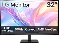 LG 32MR50C-B 32-inch FHD Curved Monitor 100Hz, AMD FreeSync, On-Screen Control, Dynamic Action Sync,