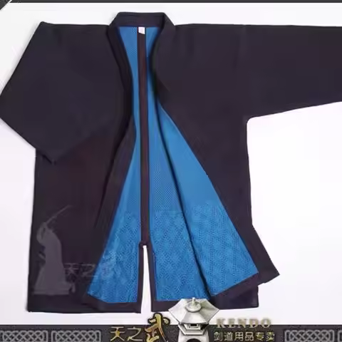 Top Quality 100% Cotton with HiDriTex natural Navy Blue Double Layer Kendo Aikido Iaido Gi Martial A