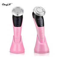 rQTW CkeyiN EMS Face Massager Hot and Cool Beauty Machine Ion Skin Rejuvenation with LED Lights Wrin
