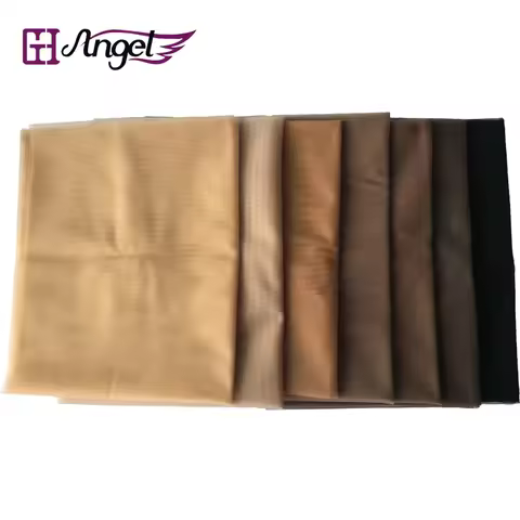 #Light Brown 1 yard 1 yard Swiss Lace Pattern Net for Making Wig Toupee Top Closure Foundation Hair