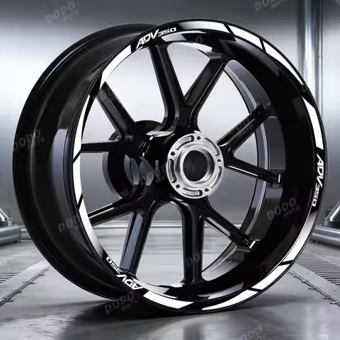 Motorcycle Reflective Wheel Rim Sticker 15"14"inch Scooter Waterproof Stripe Tape Decorative Decal F