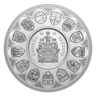 加拿大皇家鑄幣廠 - 2022 5盎司加拿大The Bigger Picture系列 - 盾形紋章精鑄銀幣
