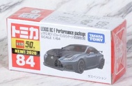 TOMY Tomica Takara No. 84 凌志 Lexus RC F Performance Package 初回初貼日版
