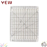 YYE Quilt Cut Ruler Template, 6inch Acrylic Quilt Cutting Template, Universal Squared 5 in 1 Transpa