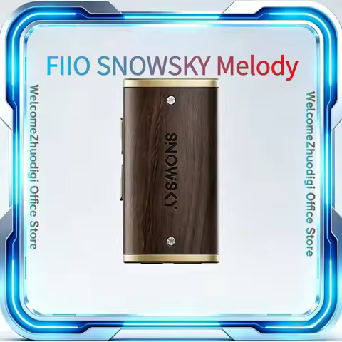 FiiO SnowSky Melody Portable Wooden Mini Audio Amplifier Lightweight Lossless DSD Decoding Music Ada