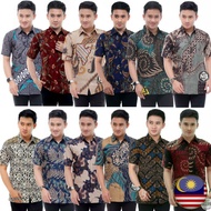 [RESTOCK]‼️KEMEJA BATIK LELAKI LENGAN PENDEK Batik Shirt Baju Batik Lelaki Size Malaysia Batik Indonesia NL