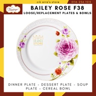 Vantage Bailey Rose Windsor Gold Loose Replacement Plates & Bowls (Sold Individually) Pinggan Mangku