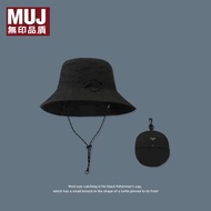 MUJI Muji หมวกชาวประมงแห้งเร็วผู้หญิงหมวกกันแสงแดด Uv กลางแจ้งแบบบางกันน้ำหมวกปีนเขาผู้ชาย