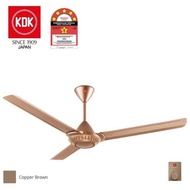 KDK K15W0 (150cm/60") Regulator Ceiling Fan - 3 Blade (Copper Brown)