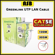 (1pc) Greenlink UTP Lan Cable CAT 5E 4*2*0.5CCA ( 100M / 305M )