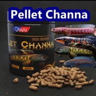 QIUYU Channa Pellet , Pellet Channa High Protein For 5-6inch+