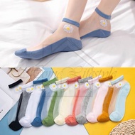 TRANSPARENT FLOWER SOCKS FOR WOMEN IMPORTED FASHION SOCKS FOR WOMEN JRW0139