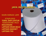 Kain Keras Interlining M 33 M33 Tangerine Stapleks METERAN