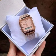 นาฬิกาแฟชั่น กันน้ำ (ฟรีกล่อง) นาฬิกาข้อมือผู้ชายและผู้หญิง 2ระบบ เข็ม/ตัวเลข นาฬิกาcasio นาฬิกาคาสิโอ้ RC608