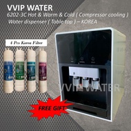 water dispenser hot and cold Hot&Cold&Normal W6202-3C Pipe-In Korea HALAL Filter 3 Temperature Water