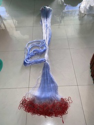 Lưới giăng cá 3 màng Cao 2 met Lưới chìm viền đỏ Dài 90/100m - 45/50 met Lưới đánh cá Bắt Cá