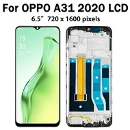 XD 6.5 "LCD A31ต้นฉบับสำหรับ OPPO A31 2020 CPH2015 CPH2073 CPH2081 CPH2029 CPH2031แผงหน้าจอทัชสกรีนจ