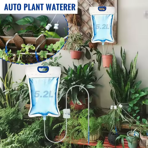 5.2L/6.5L Automatic Watering Device Plant Watering Bag Control Of Water Dripping Flow Water Bag Lazy