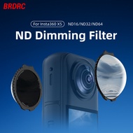 BRDRC Insta360 X5 Filter ND16/32 ND Filter Sports Camera X5 Protective Lens Glass Lens Accessories