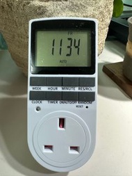 自動調節時間開關   智能電子定時器Timer Socket (英式插頭）簡單易用