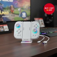 Aolion Joycon Charging Grip with RGB Dock, Gaming Controller Bracket for Nintendo Switch Accessories