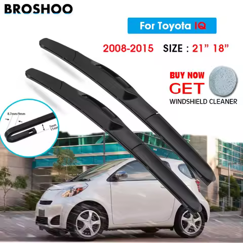 Car Wiper Blade For Toyota IQ 21"+18" 2008-2015 Auto Windscreen Windshield Wipers Blades Window Wash