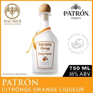 Patron Citronge Orange Liqueur - 750ml / 75cl 35% ABV - Bright Orange Flavoured Tequila Spirit