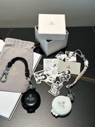 紫鑽🌟誠信商家🌟💜全新 Vivienne Westwood Logo西太后徽標金屬暗黑美學土星多功能菸灰缸包包掛件