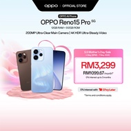 OPPO Reno15 Pro 5G Smartphone | 12GB + 512GB | 200MP Ultra-Clear Main Camera | 4K HDR Ultra-Steady V
