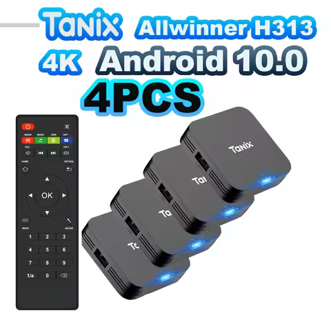 Tanix TX1 Android 10 TV Box Allwinner H313 2.4G Wifi 4K 3D HD 8GB 16GB 4PCS 2PCS 1PC