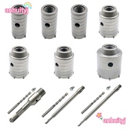 AHTY Hole Saw Set For Metal Alloy Concrete Stainless Steel SDS Plus Drilling Tool Stone Tool Wall Ho