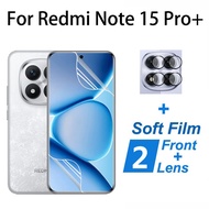 2 in 1 Redmi Note 15 Pro Plus Hydrogel Screen Protector For Xiaomi Redmi Note 14 13 Pro Plus Soft Hy