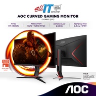 AOC C27G2Z 27" FHD VA Curved Gaming Monitor | 240Hz | AMD FreeSync Premium | 0.5ms | 1500R
