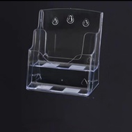 2/3/4 Layers Clear Flyers Display Stand A4/A5/A6 Wall Mount Acrylic Magazine Organizers Convenient A