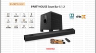 全景聲Atmos partyhouse 喇叭，旗艦級 5.1.2 soundbar，連兩支無線咪。Atmos, DTS, DSP，可搭配InAndOn點唱機組合成家庭娛樂系統。唱K，睇戲，聽歌高質素享