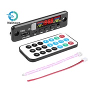 DC3.7-5V Audio Decode Board Car Music MP3 Decoder Board Bluetooth 5.0 Support AUX FM USB Hands-Free Calling Audio Player Module