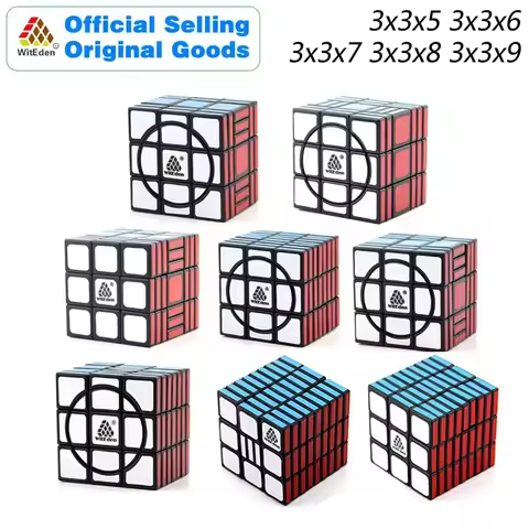 WitEden Super 3x3x5 3x3x6 3x3x7 3x3x8 Magic Cube Puzzles Speed Brain Teasers Challenging Educational