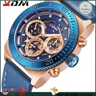Kademan K8015 Fashion stylish mens multifunction business watch multi dial waterproof wristwatch