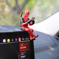Desk Decoration Deadpool Car Home Office Marvel 8cm X-MAN Funny Cute Figure Model Toys Desk Decorati