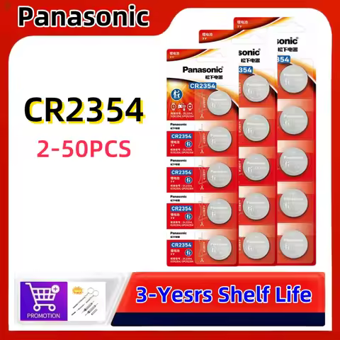 2-50PCS Original Panasonic CR2354 battery 3V Lithium Battery CR 2354 for Instrument Special Remote C