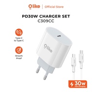 OLIKE C309CC Adapter Charger Set Type C to Type C PD 30W Cable