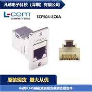 L-COM ECF504-SC6A 6a Class RJ45Shielded Panel Mount Coupler Kit Connectors in stock