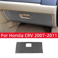 :{-- “สำหรับฮอนด้า CRV CR-V 2007 2008 2009 2010 2011อุปกรณ์เสริมคาร์บอนไฟเบอร์ภายในรถยนต์ Co-Pilot แผงหุ้มสติ๊กเกอร์ตกแต่ง